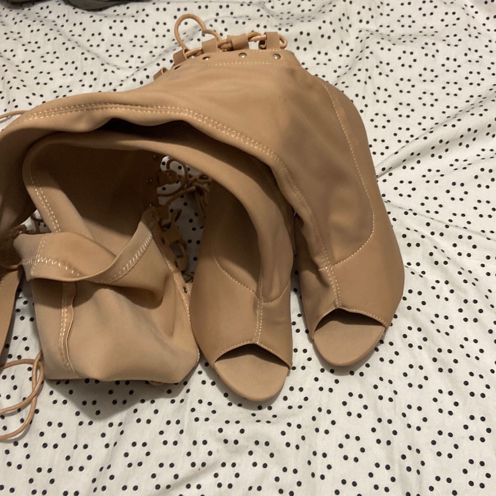 Tan shoes